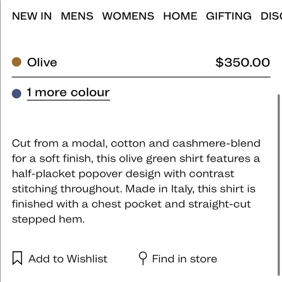 NWOT Paul Smith Cashmere Shirt - Picture 4 of 5